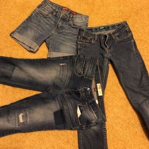 Blue Jeans (3) size 10&7 girl